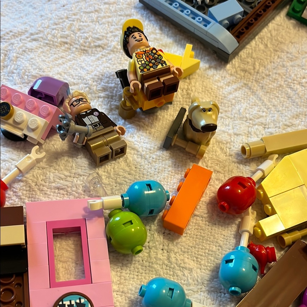 Disney USED UP Lego Blue and Green Building Sets & Blocks